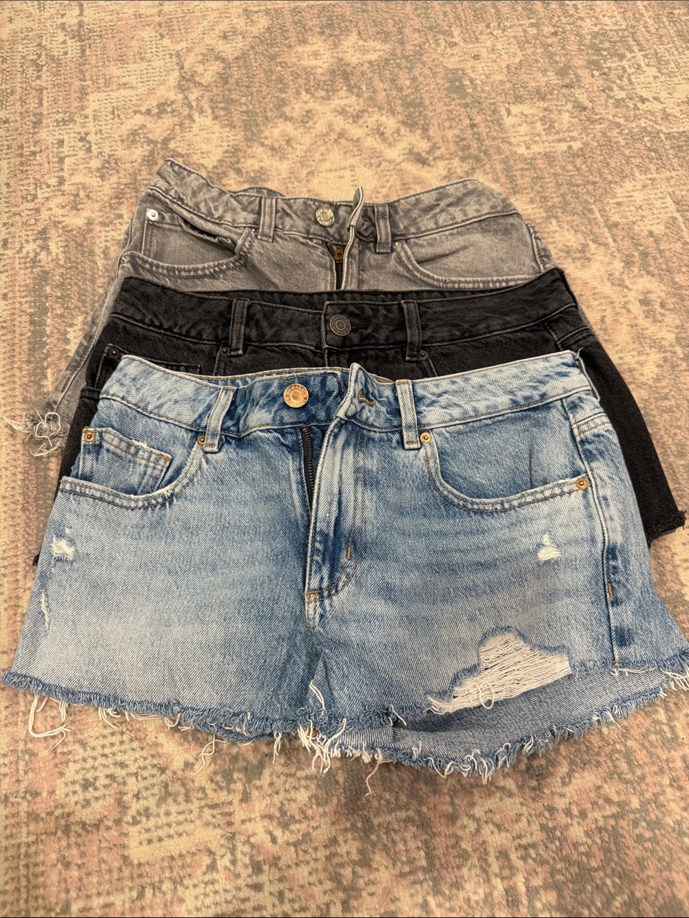 Garage jean shorts selling all three together